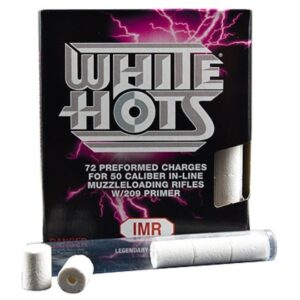 IMR White Hots 50 Caliber Black Powder Pellets 209 Primer Pre-Formed