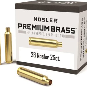 Nosler Custom Brass 28 Nosler Box of 25